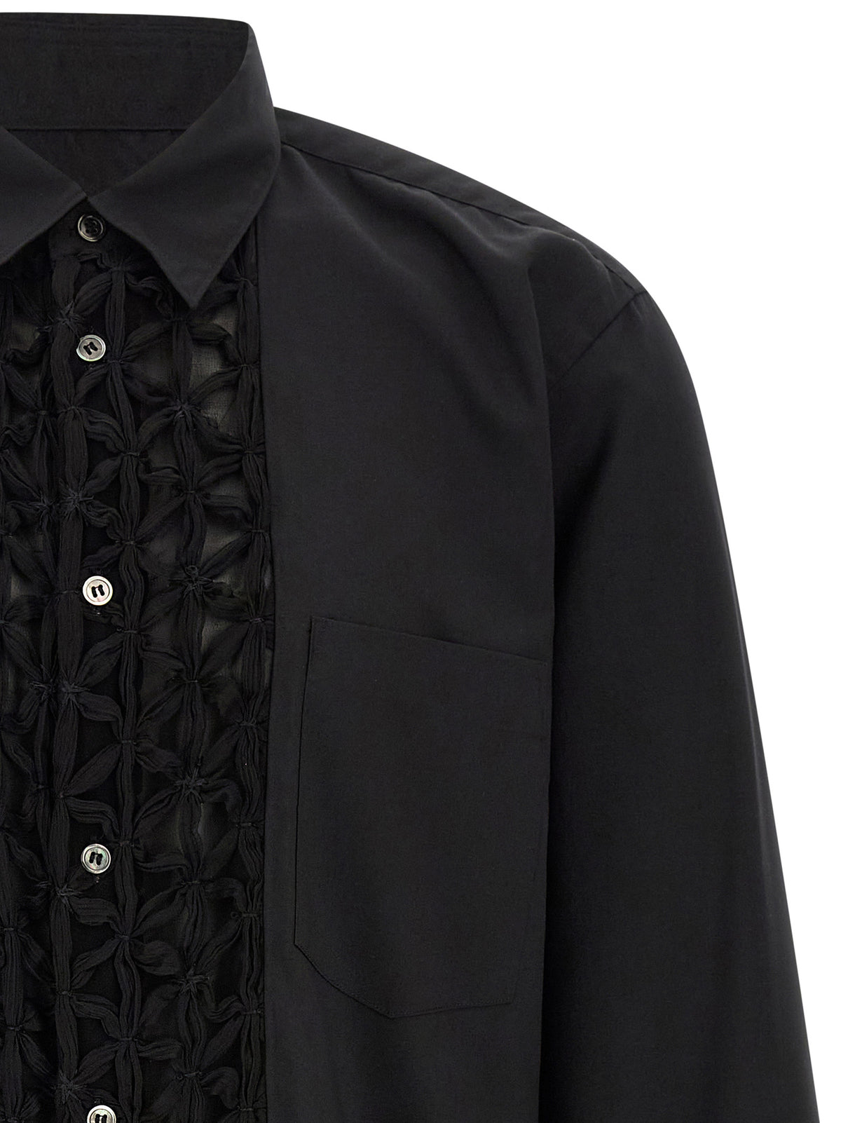 Comme Des Garçons Black Polyester Blouse