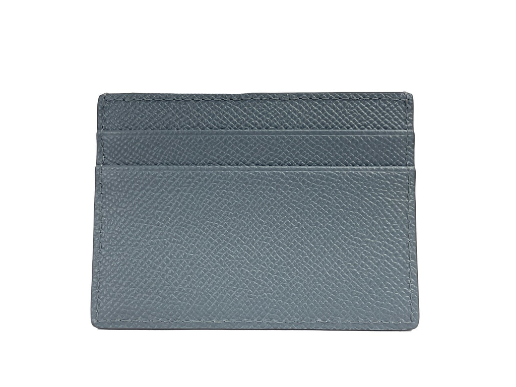 Burberry Sandon Business Small Grey Grained Leather Card Case Wallet