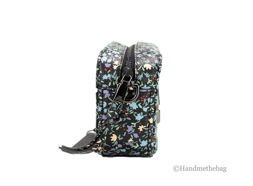 Marc Jacobs The Mini Floral Snapshot Printed Leather Crossbody Bag Purse