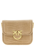 PINKO Beige Goatskin Shoulder Bag