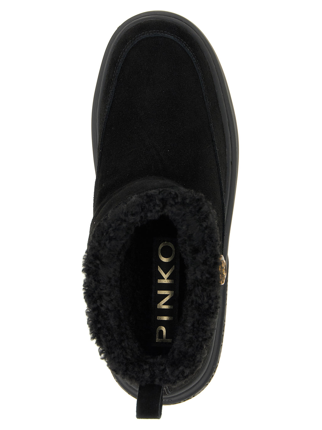 PINKO Black Polyester Ankle Boots