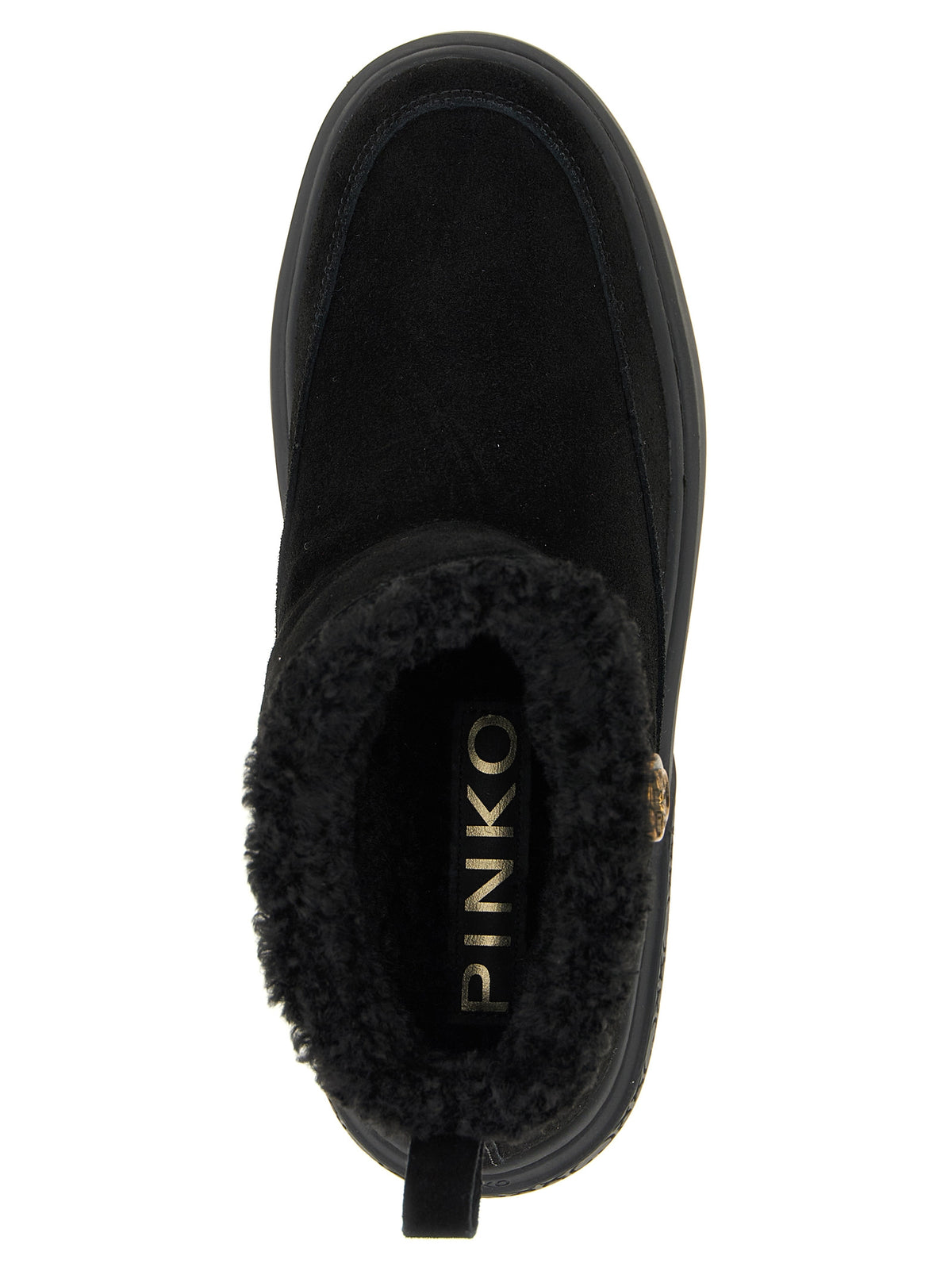PINKO Black Polyester Ankle Boots