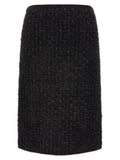 Tory Burch Black Viscose Long Skirt
