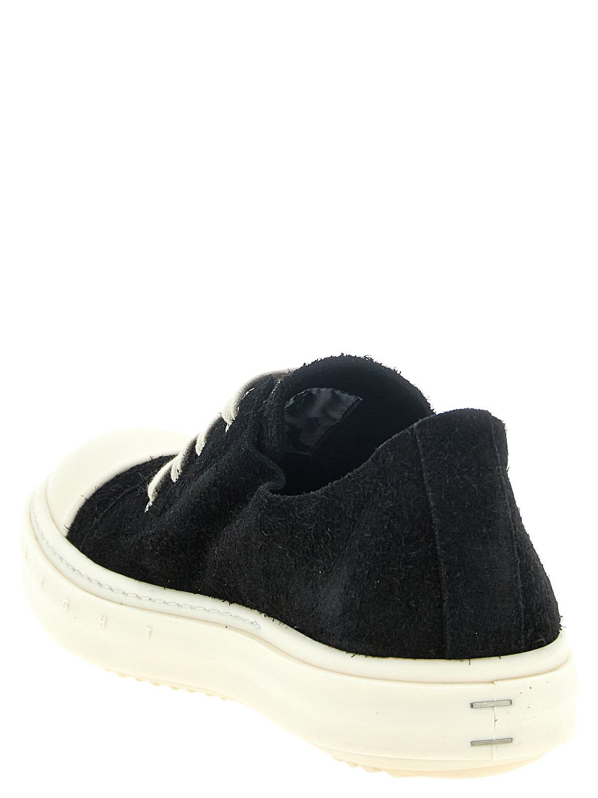 Rick Owens Black Calfskin Low Top Sneakers