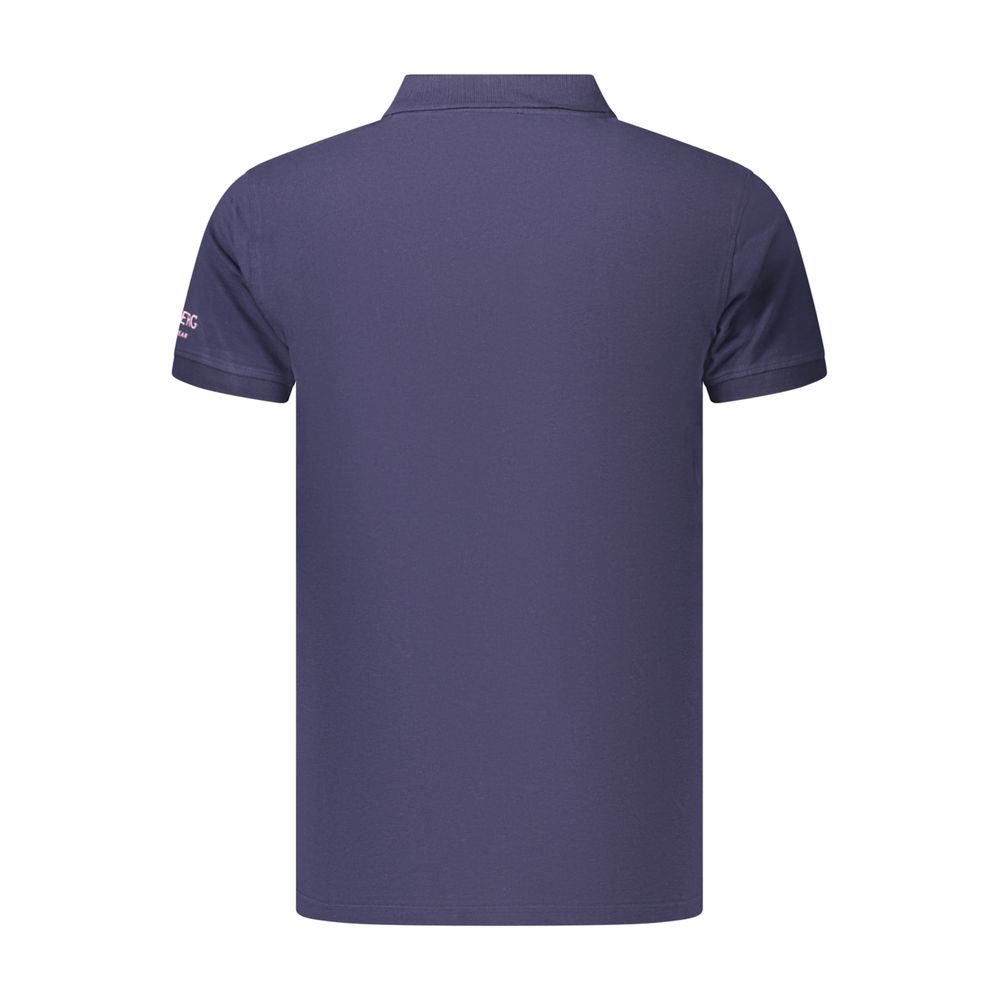Iceberg Blue Cotton Men's Polo Shirt