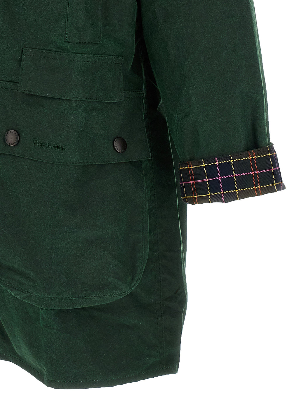 Barbour Bicolor Cotton Full-Length Jacket