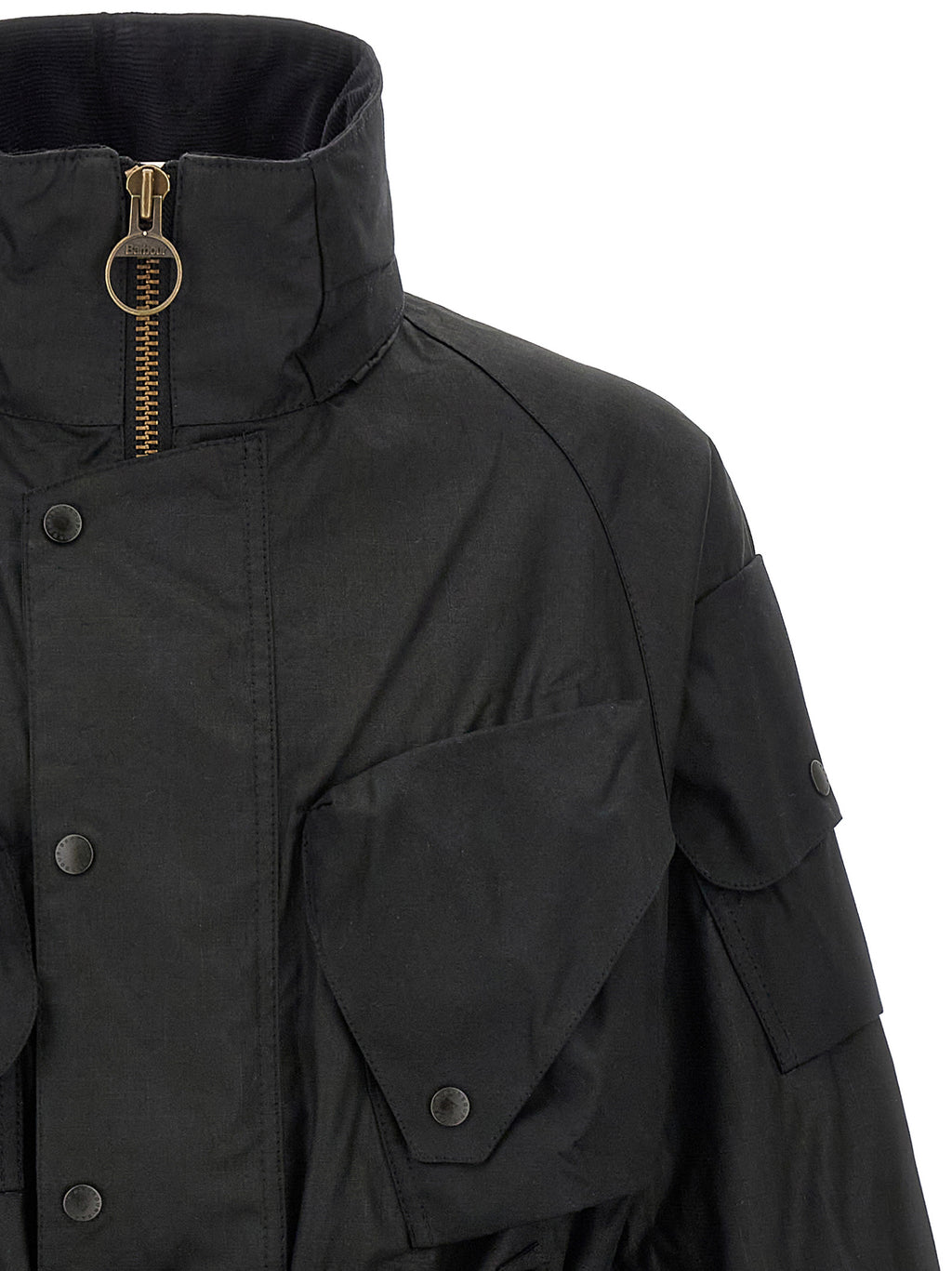Barbour Black Cotton Shell Jacket