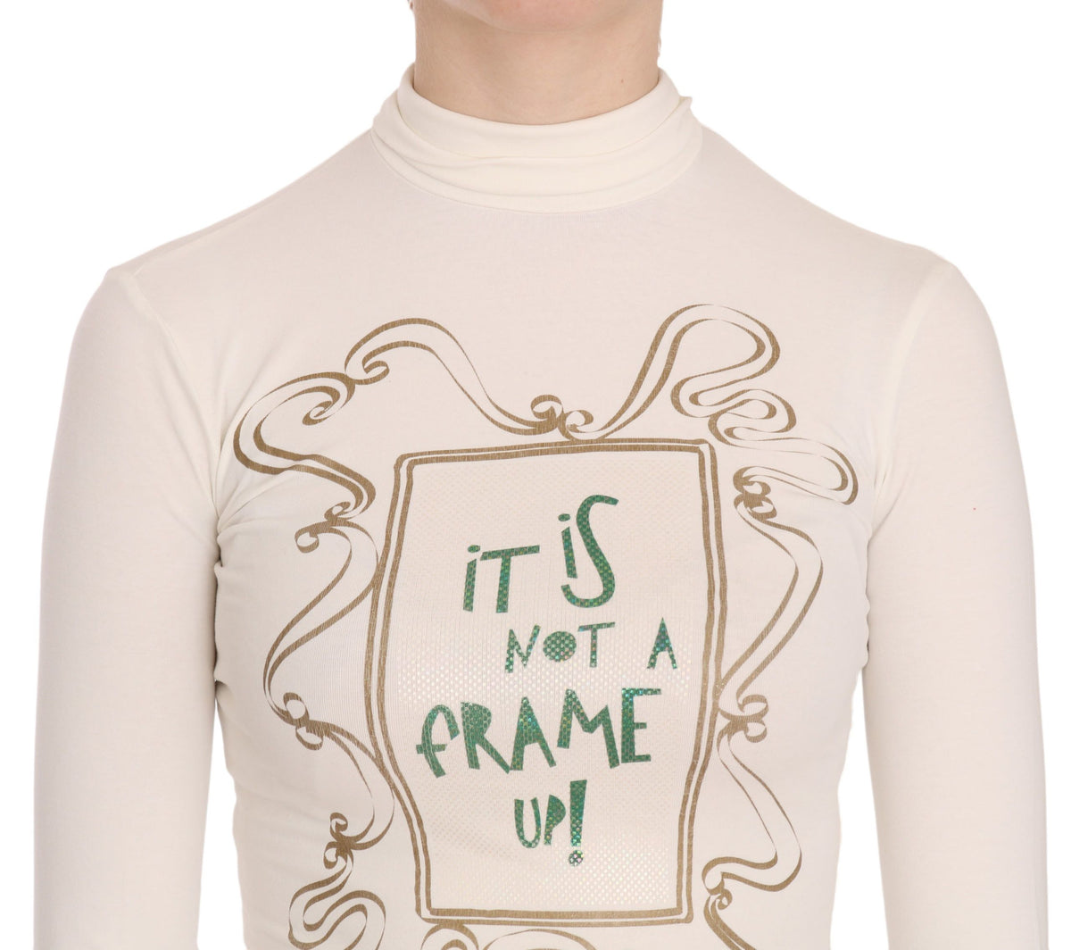 Exte Crew Neck It Is Not A Frame Up! Print Blouse