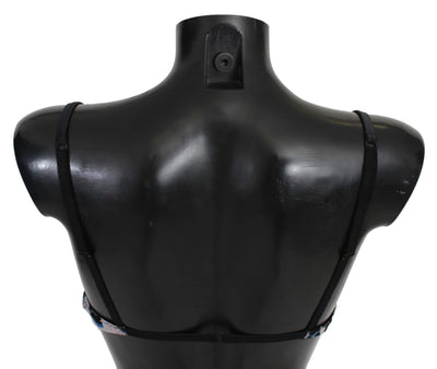 Roberto Cavalli Black Lace Reggiseno Nylon Bra Underwear