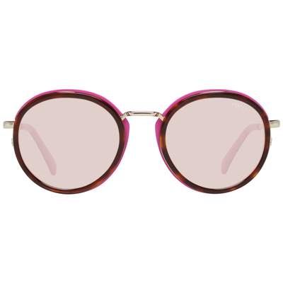 Emilio Pucci Brown Metal & Plastic Sunglasses
