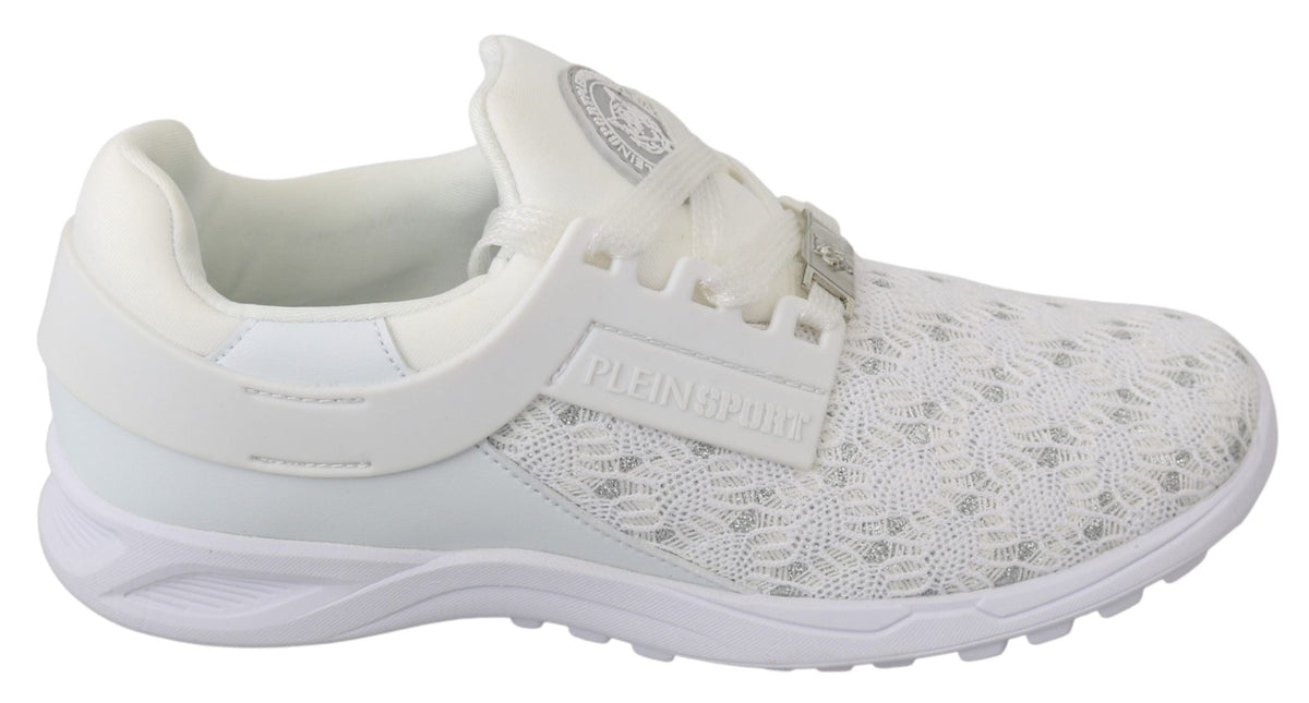 Philipp Plein White Polyester Casual Sneakers Shoes Philipp Plein