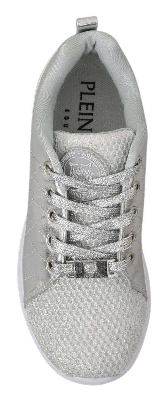 Philipp Plein Gisella Silver Polyester Sneakers Shoes Philipp Plein
