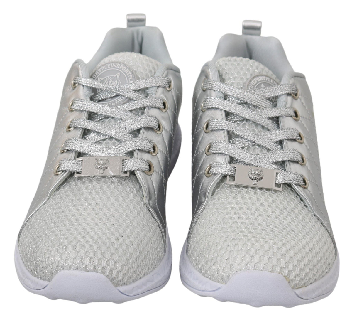 Philipp Plein Gisella Silver Polyester Sneakers Shoes Philipp Plein