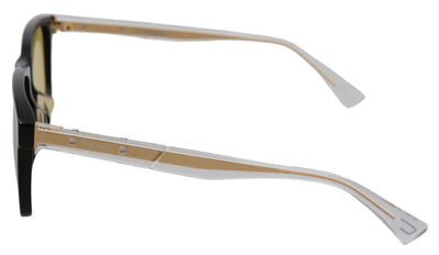 Diesel Black Frame DL0330-D 01E 57 Yellow Transparent Lenses Sunglasses