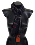Missoni Black Checkered Unisex Neck Wrap Fringes Scarf Missoni