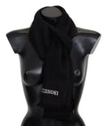 Missoni Black 100% Wool Unisex Neck Wrap Scarf Missoni