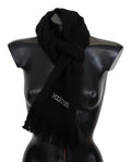 Missoni Black Wool Unisex Neck Warmer Wrap Scarf Missoni