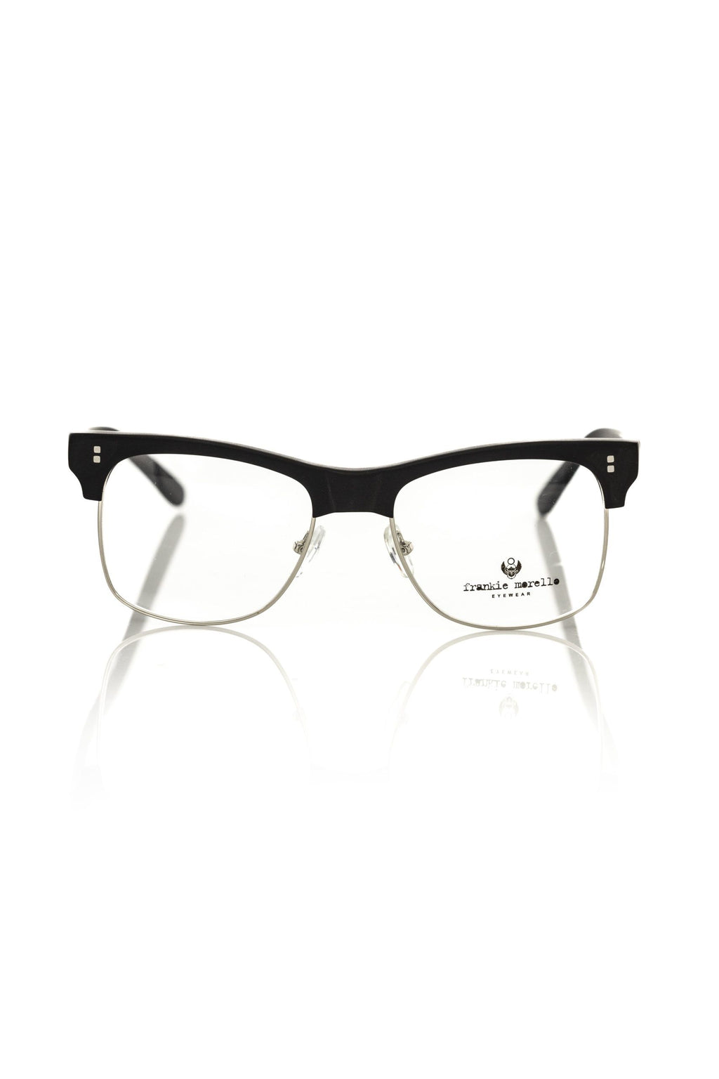 Frankie Morello Black Metallic Men's Eyeglass Frame - BrandFit 88
