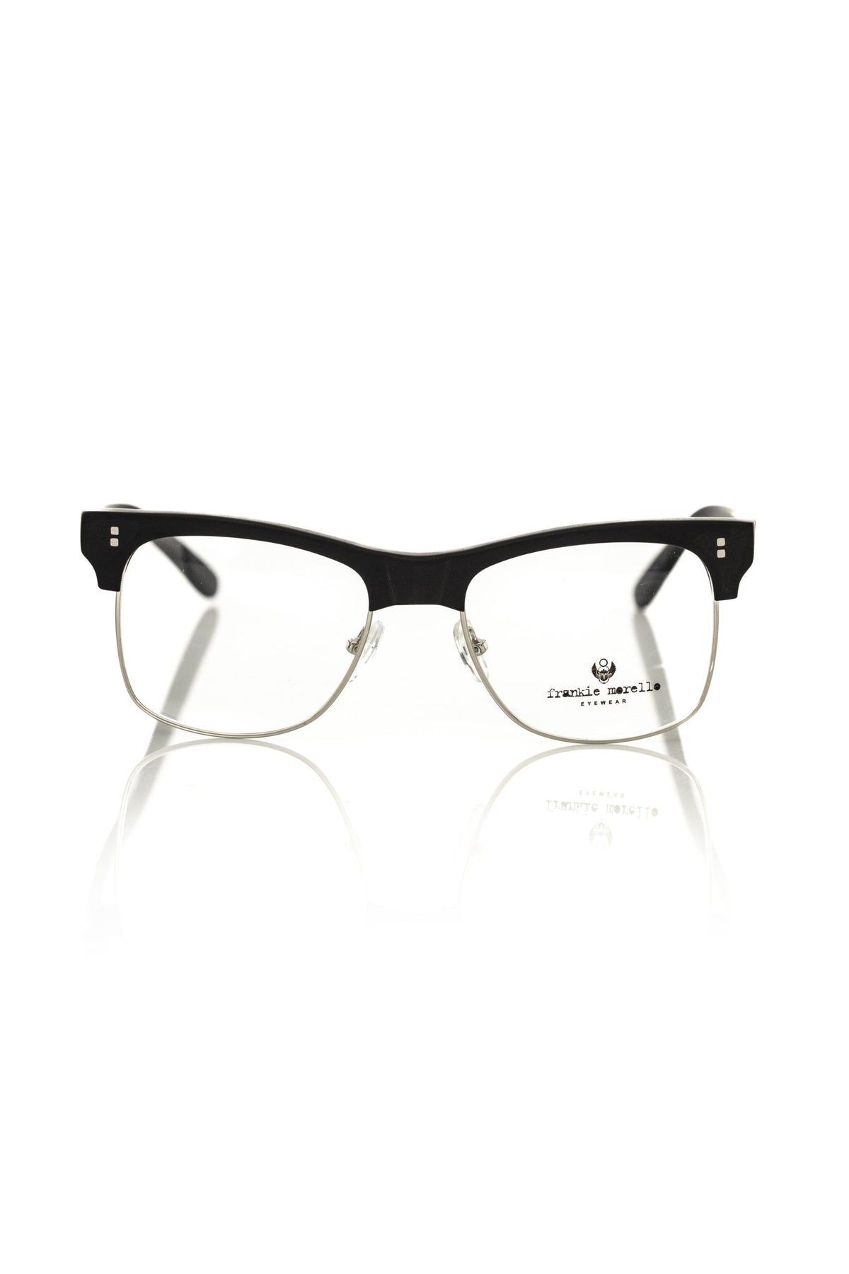 Frankie Morello Black Metallic Men's Eyeglass Frame - BrandFit 88