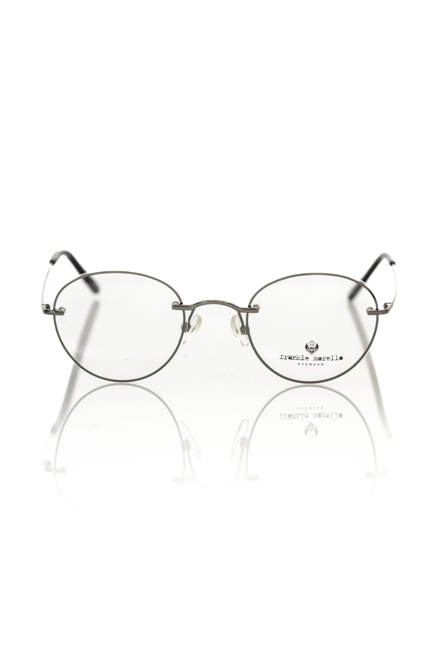 Frankie Morello Gray Metallic Men's Eyeglass Frame