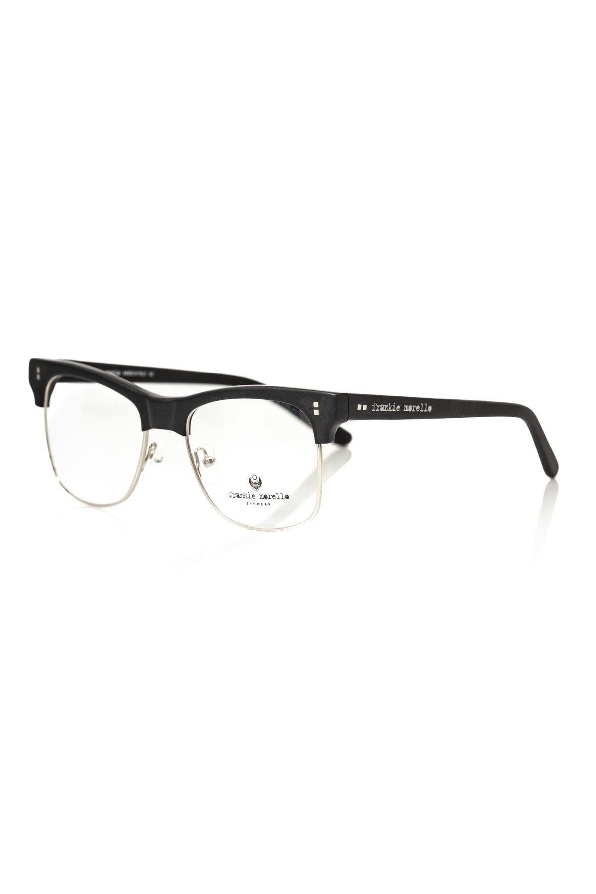 Frankie Morello Black Metallic Men's Eyeglass Frame - BrandFit 88