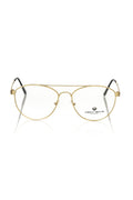 Frankie Morello Gold Metallic Men's Frame Aviator Eyeglasses - BrandFit 88