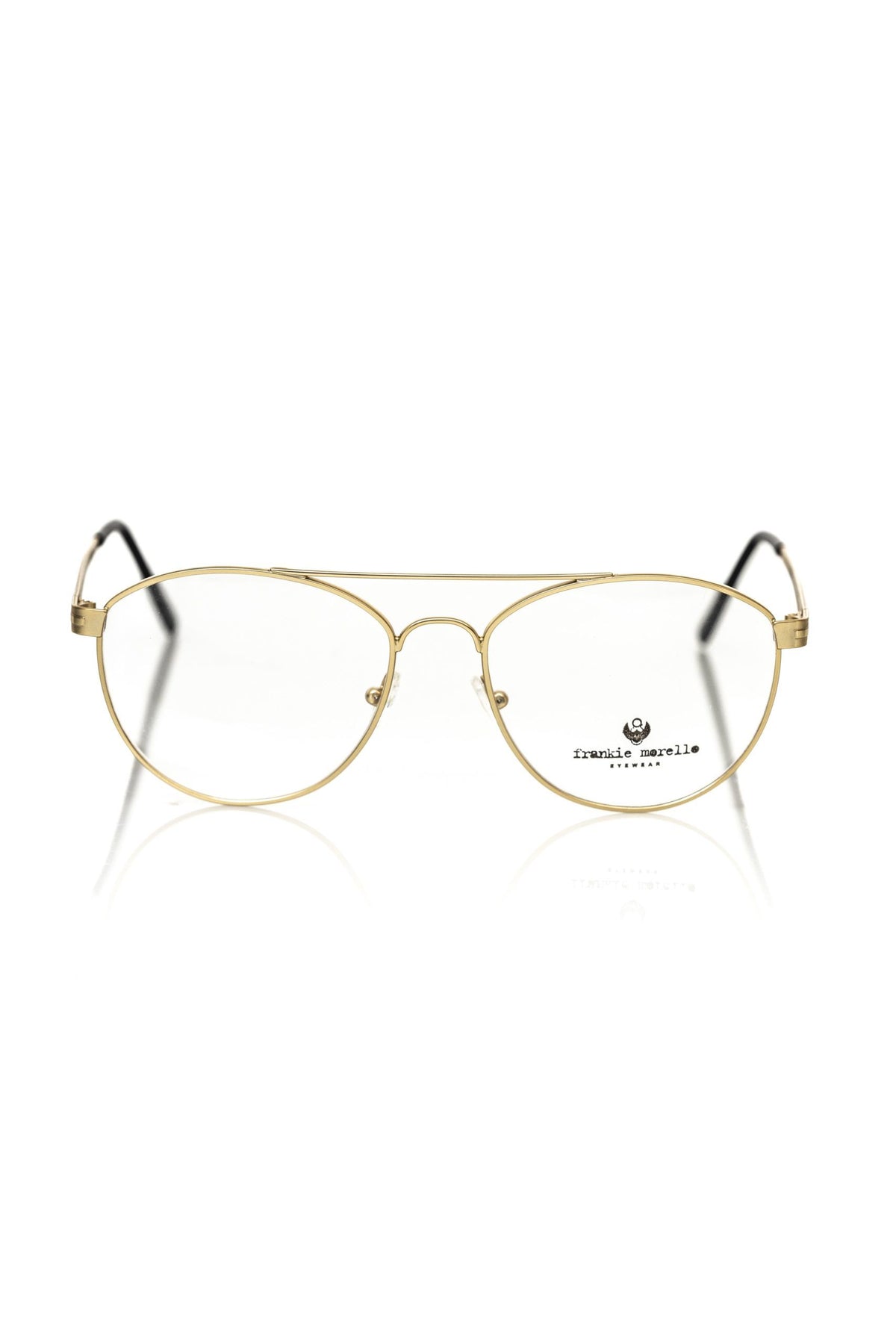 Frankie Morello Gold Metallic Men's Frame Aviator Eyeglasses - BrandFit 88