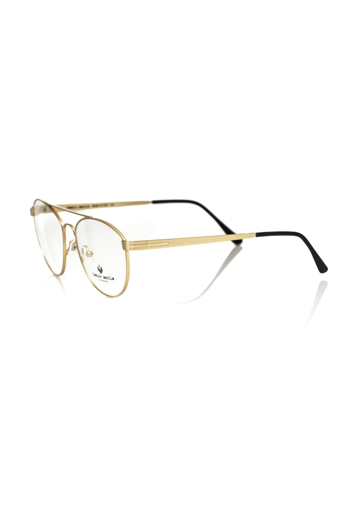 Frankie Morello Gold Metallic Men's Frame Aviator Eyeglasses - BrandFit 88