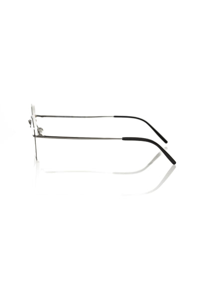 Frankie Morello Gray Metallic Men's Eyeglass Frame