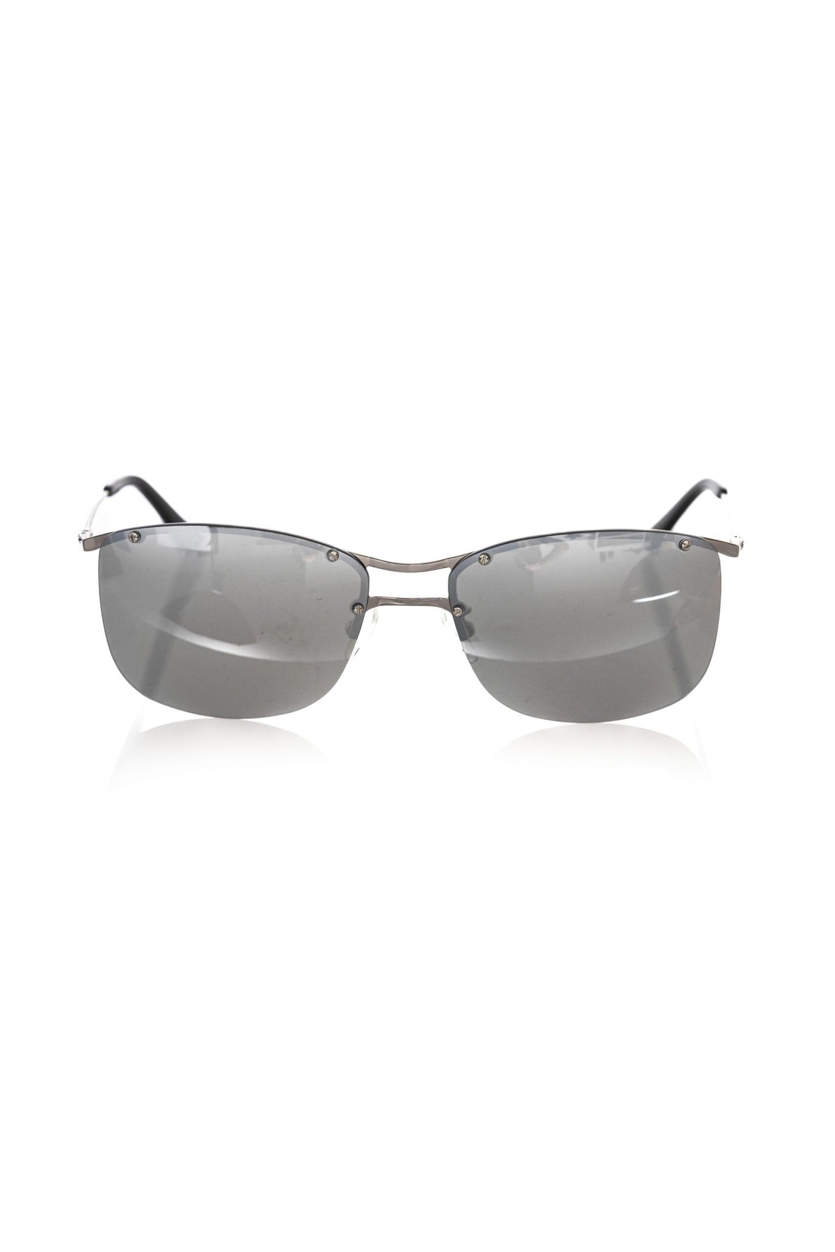Frankie Morello Silver Metallic Fibre Men Sunglass - BrandFit 88