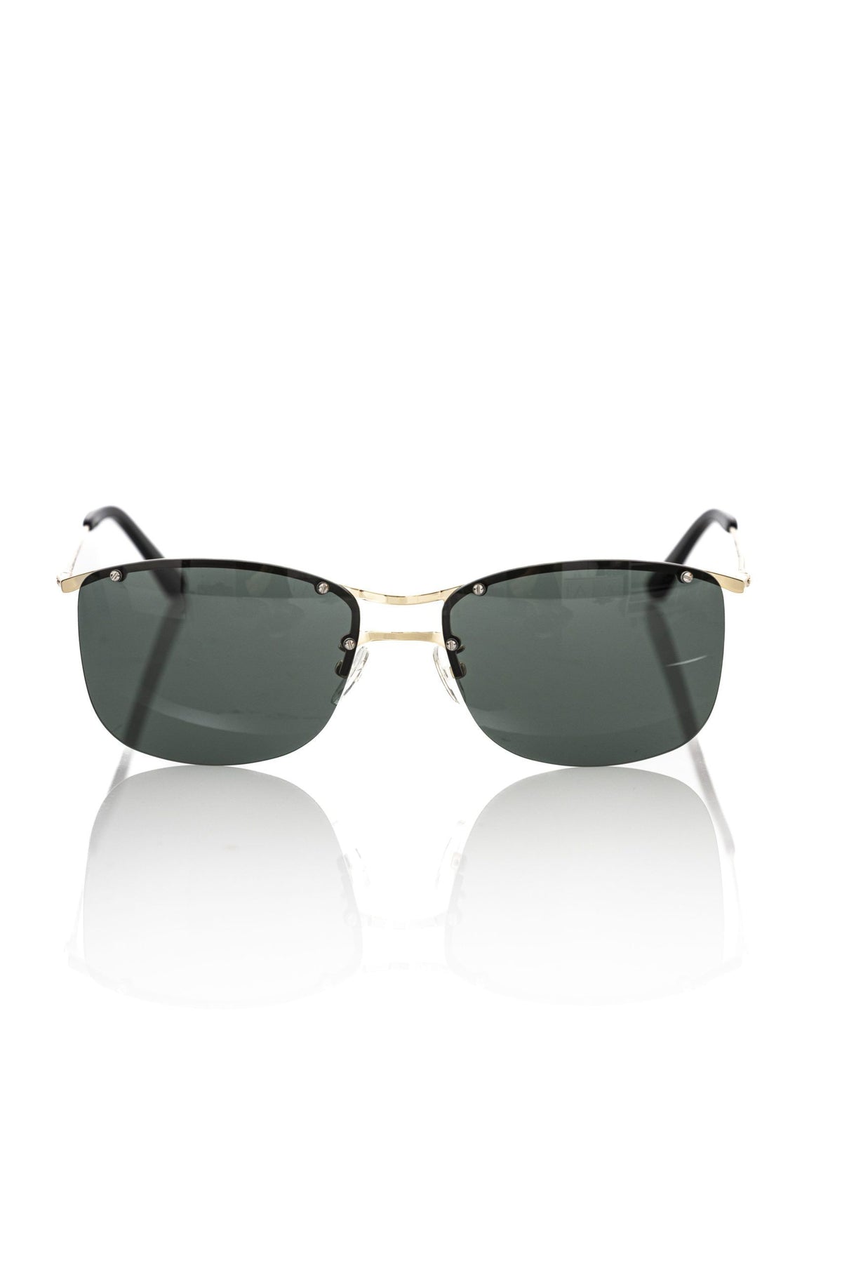 Frankie Morello Black Metallic Fibre Men Sunglasses - BrandFit 88