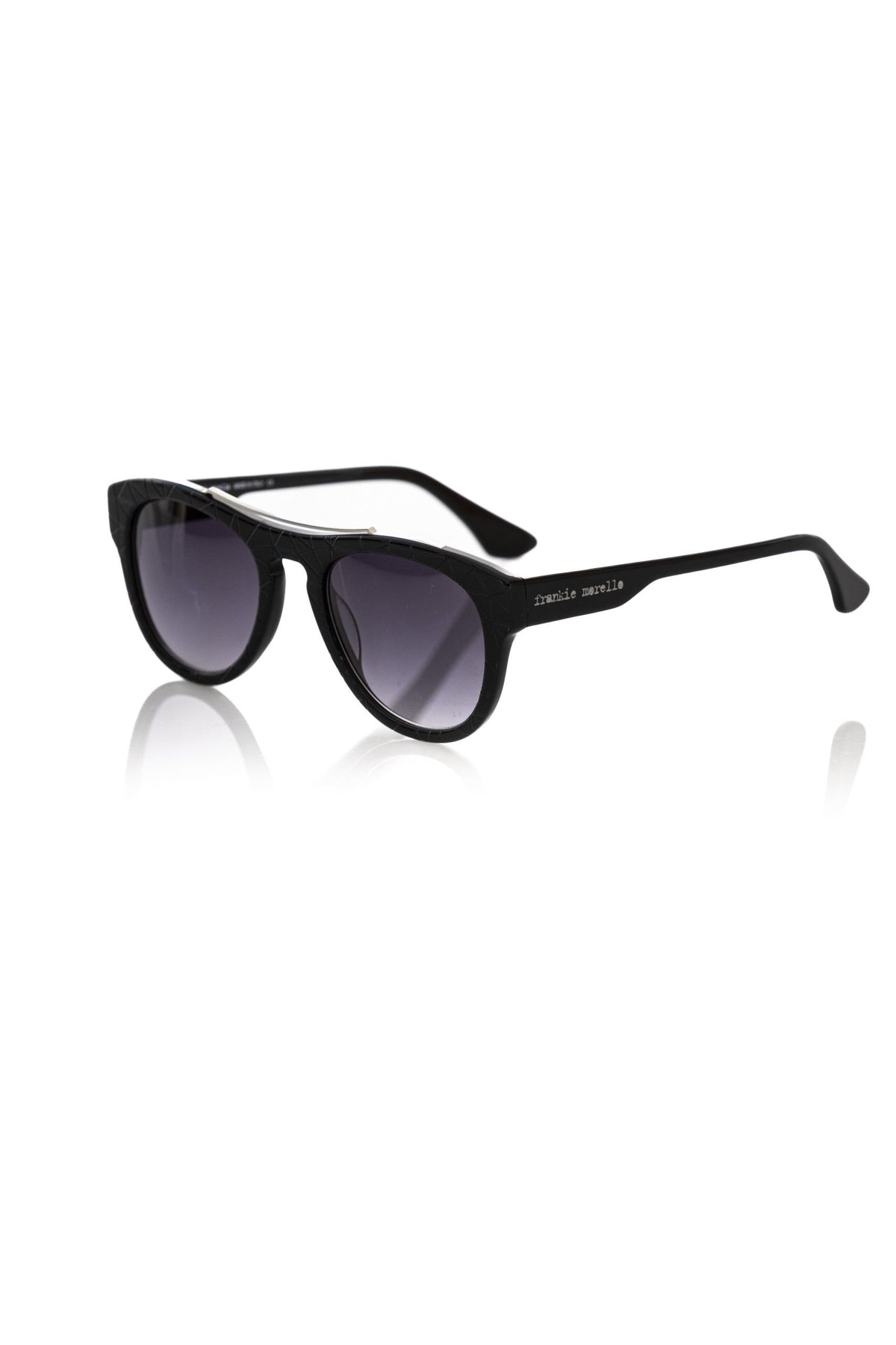 Frankie Morello Black Acetate Men Sunglasses - BrandFit 88