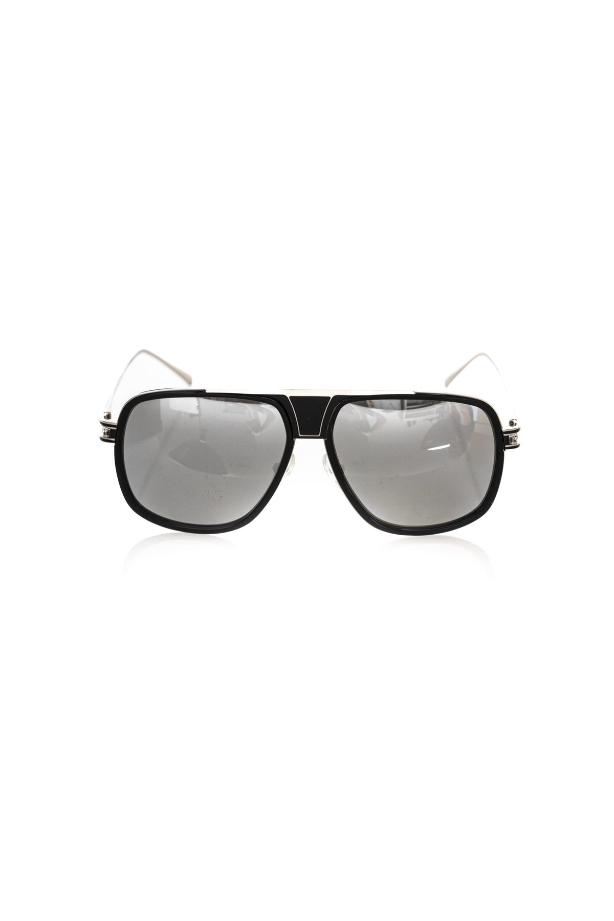 Frankie Morello Black Metallic Fiber Men Sunglass - BrandFit 88