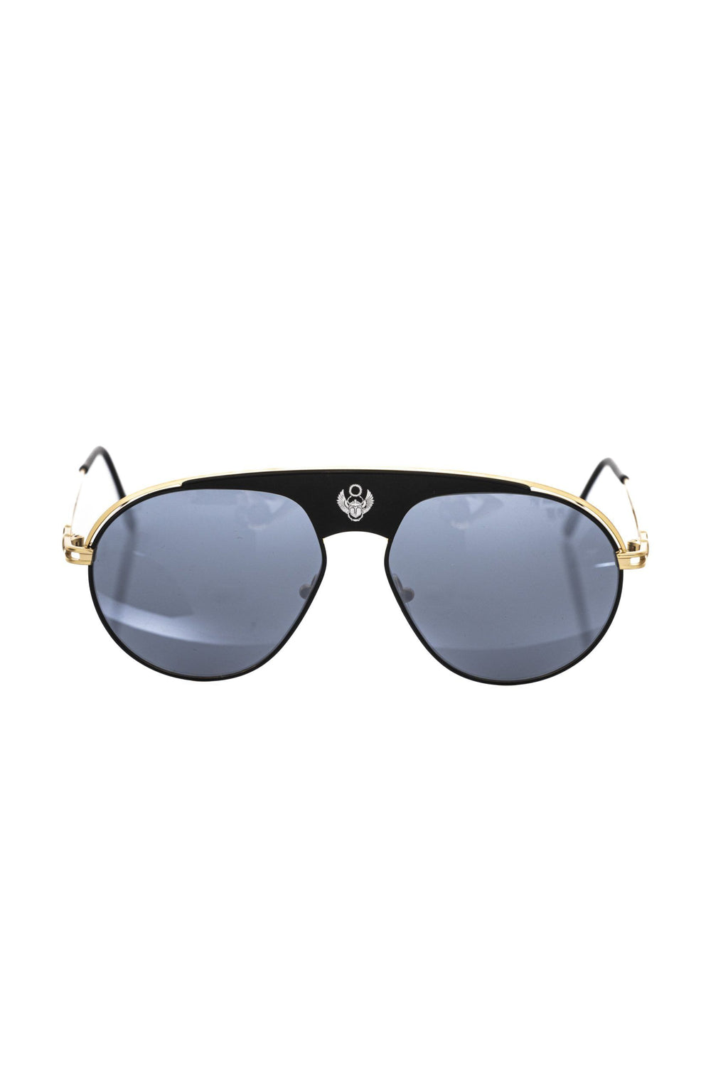 Frankie Morello Black Metallic Men's Sunglass Shield - BrandFit 88