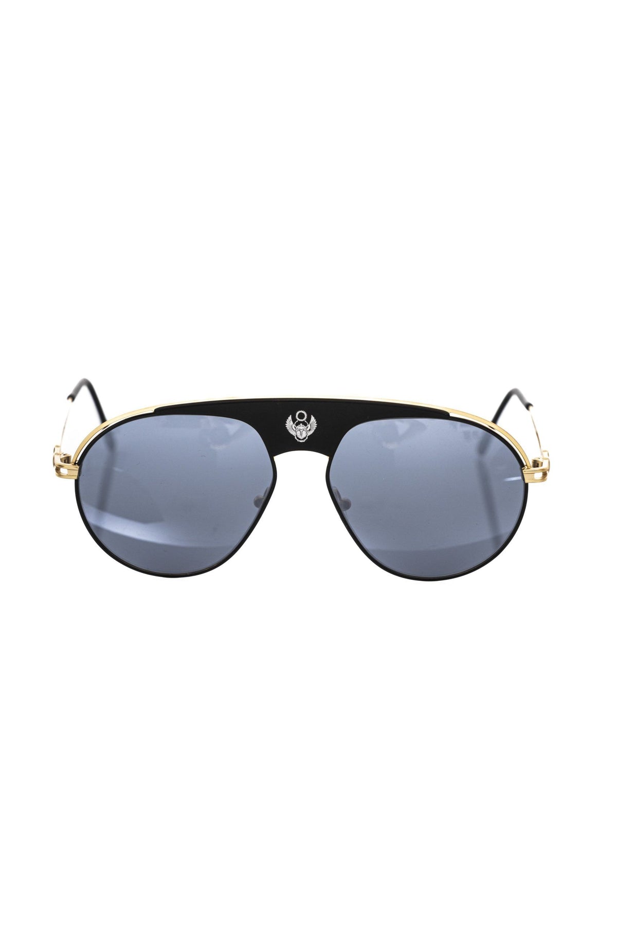 Frankie Morello Black Metallic Men's Sunglass Shield - BrandFit 88