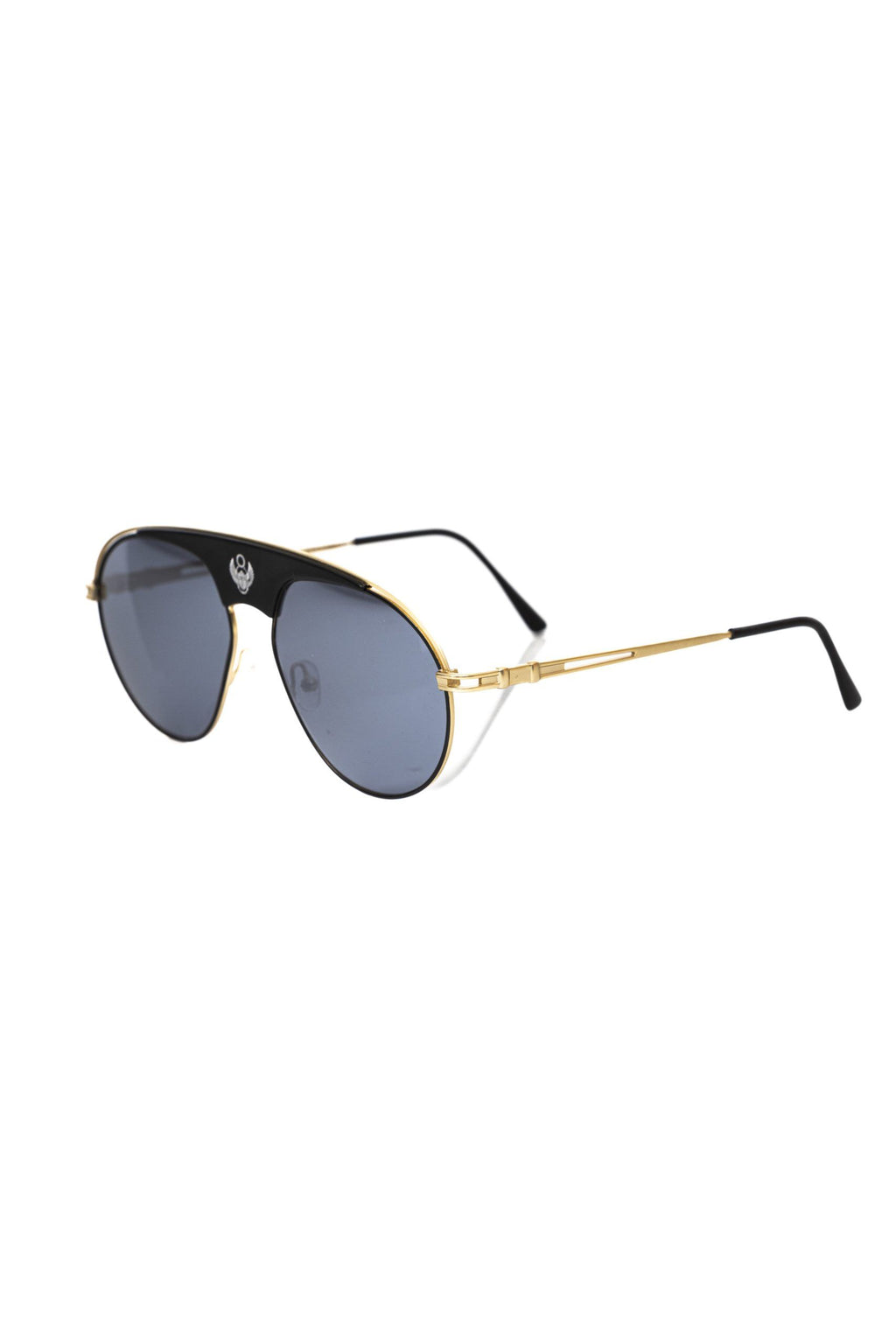 Frankie Morello Black Metallic Men's Sunglass Shield - BrandFit 88