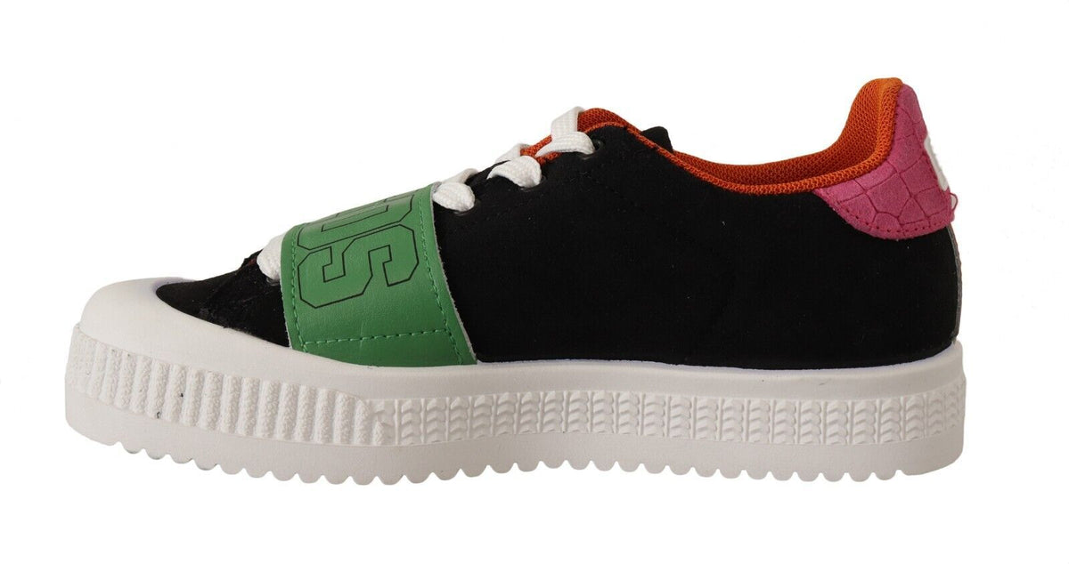 GCDS Multicolor Suede Low Top Lace Up Women Sneakers Shoes GCDS