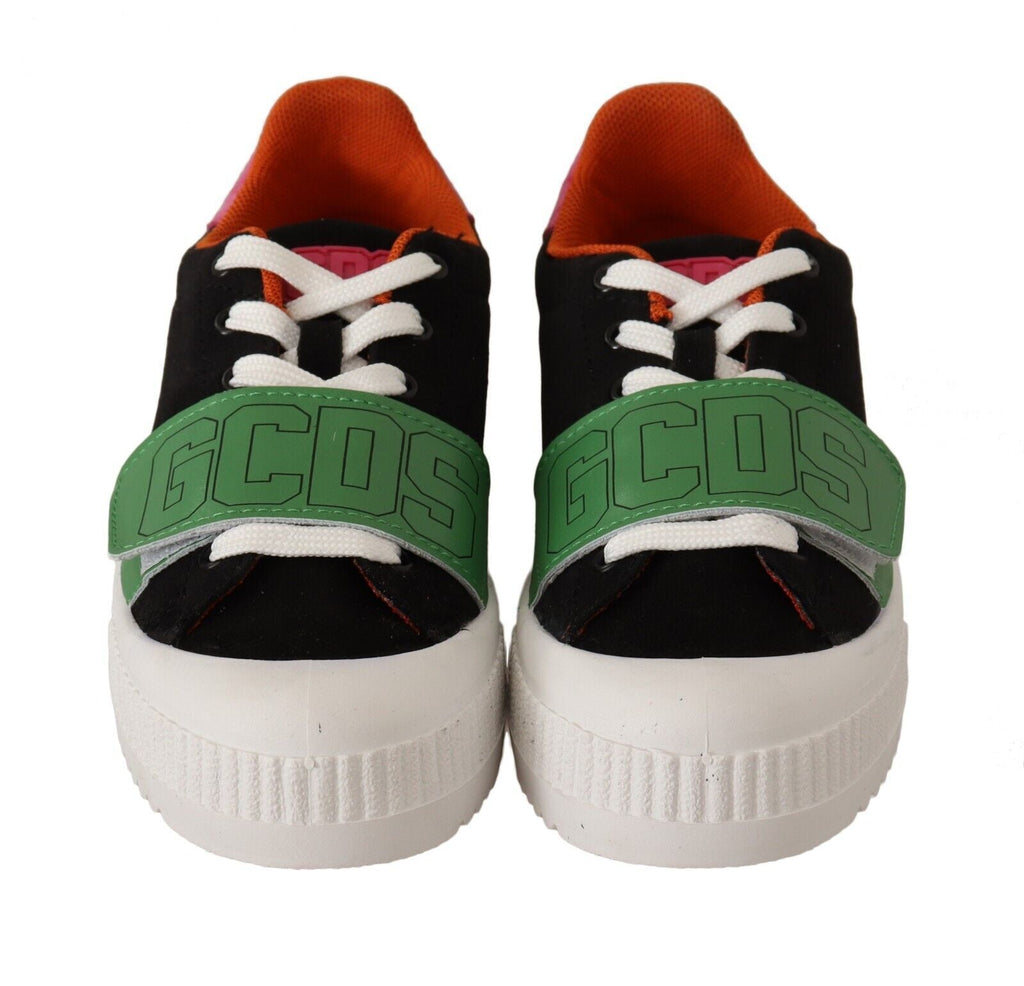 GCDS Multicolor Suede Low Top Lace Up Women Sneakers Shoes GCDS
