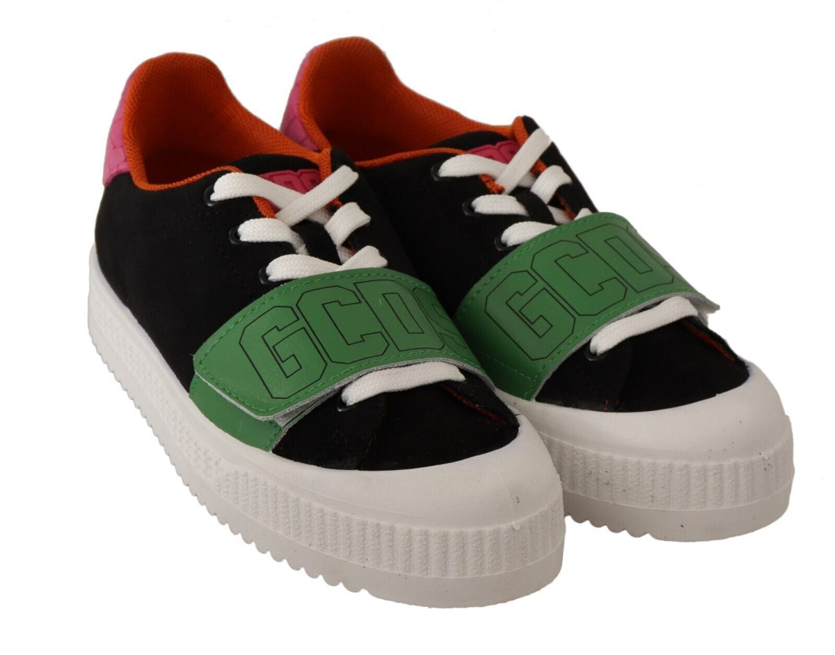 GCDS Multicolor Suede Low Top Lace Up Women Sneakers Shoes GCDS
