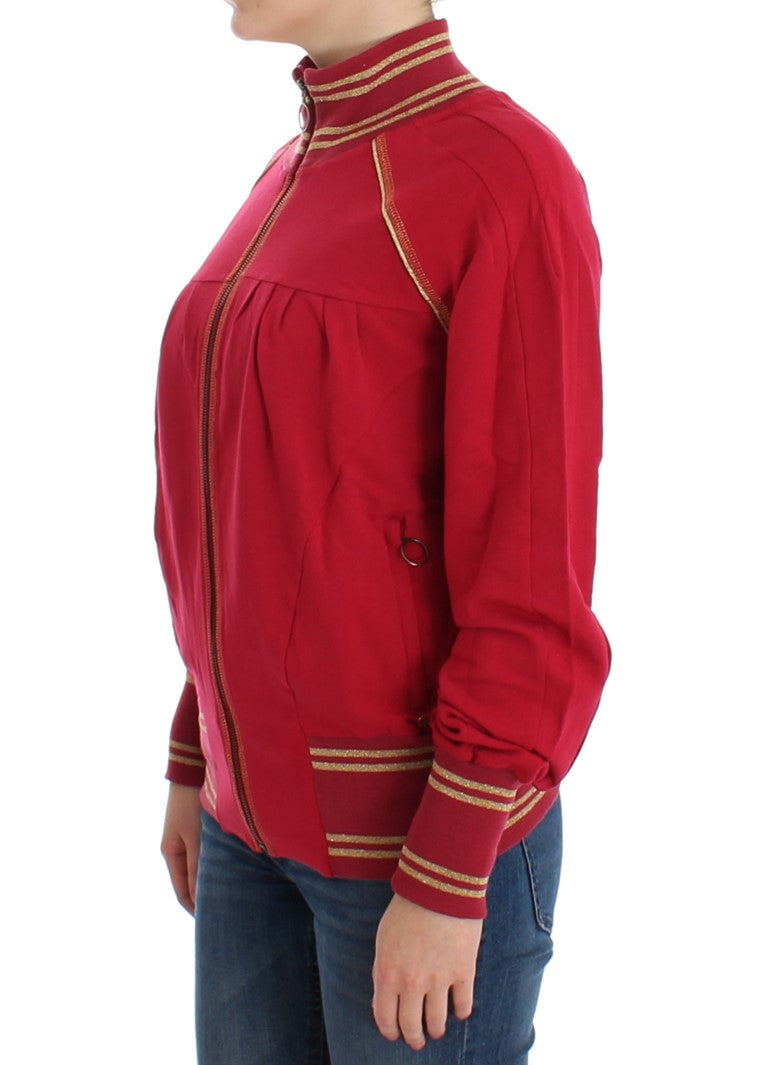 John Galliano Pink Mock Zip Cardigan Sweatshirt Sweater - BrandFit 88