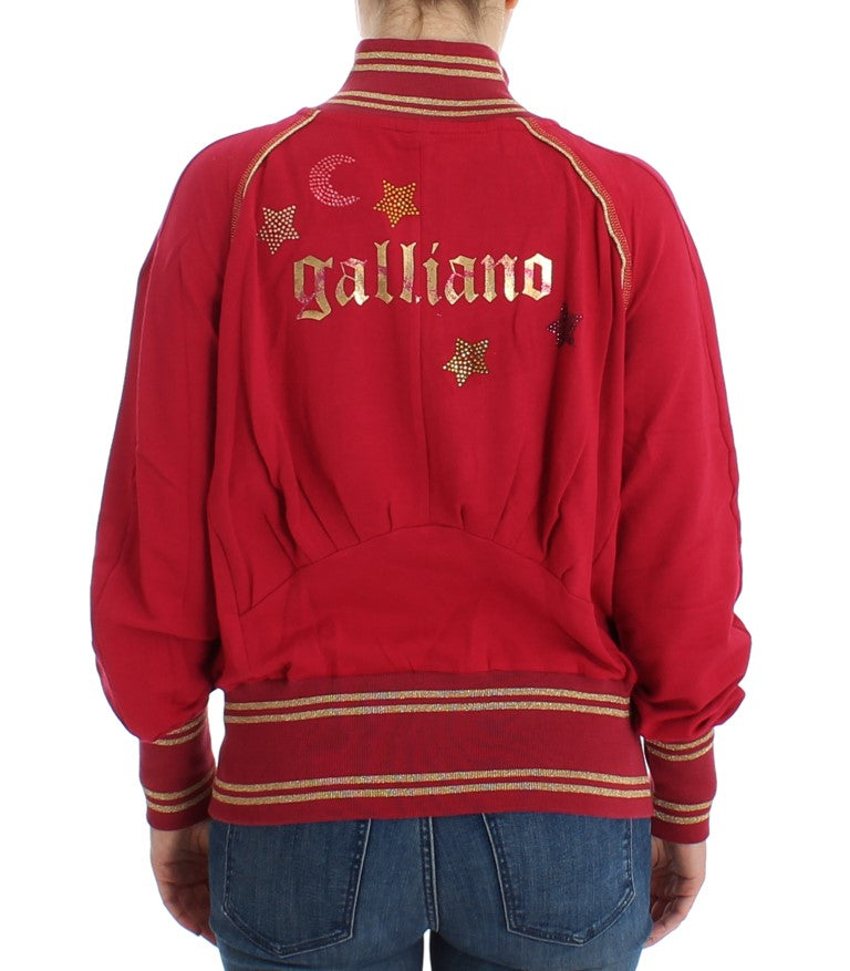 John Galliano Pink Mock Zip Cardigan Sweatshirt Sweater - BrandFit 88