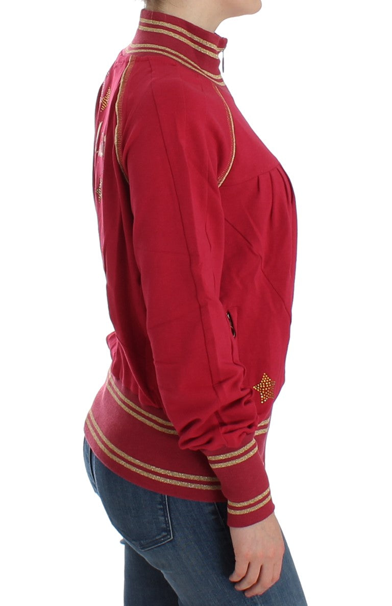 John Galliano Pink Mock Zip Cardigan Sweatshirt Sweater - BrandFit 88