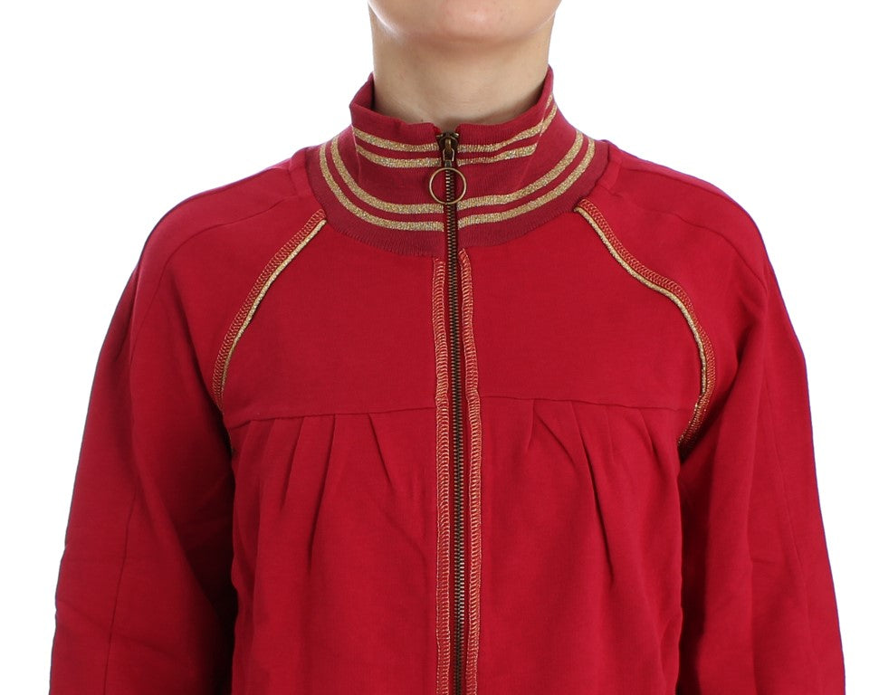 John Galliano Pink Mock Zip Cardigan Sweatshirt Sweater - BrandFit 88
