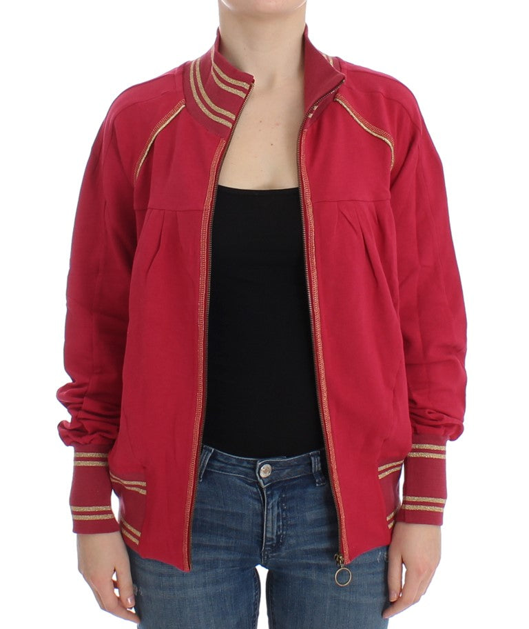 John Galliano Pink Mock Zip Cardigan Sweatshirt Sweater - BrandFit 88