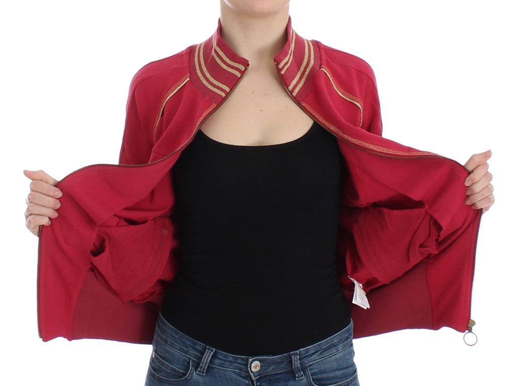 John Galliano Pink Mock Zip Cardigan Sweatshirt Sweater - BrandFit 88