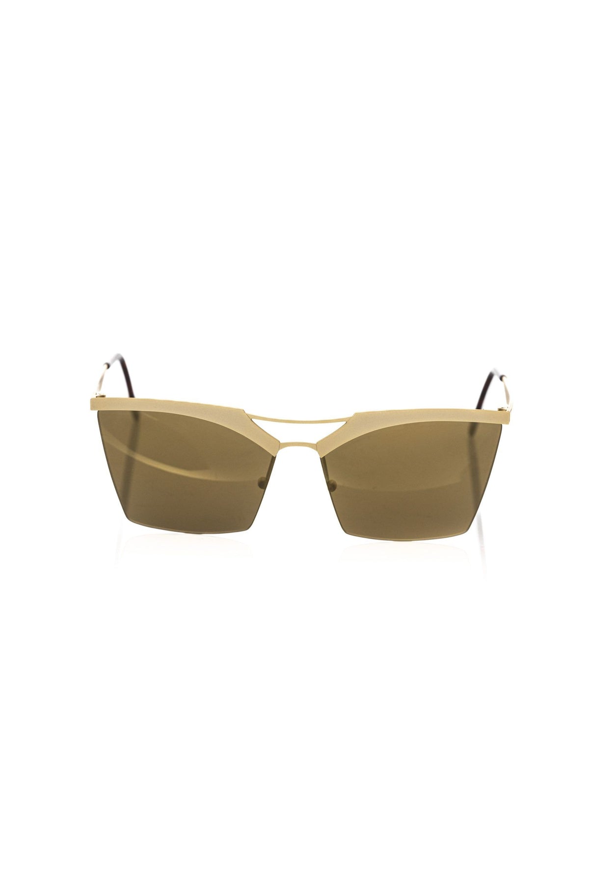 Frankie Morello Gold Metallic Fibre Women Sunglass - BrandFit 88