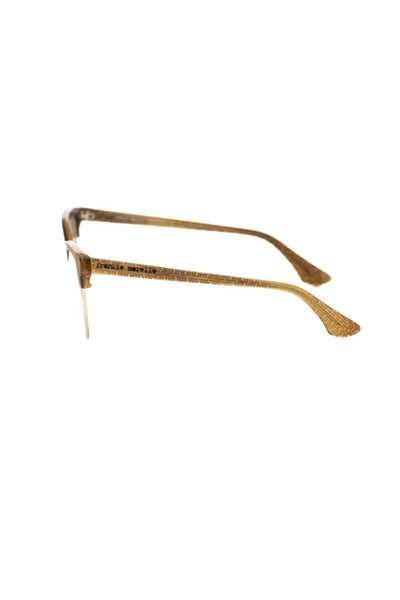 Frankie Morello Brown Metallic Fibre Women Frame