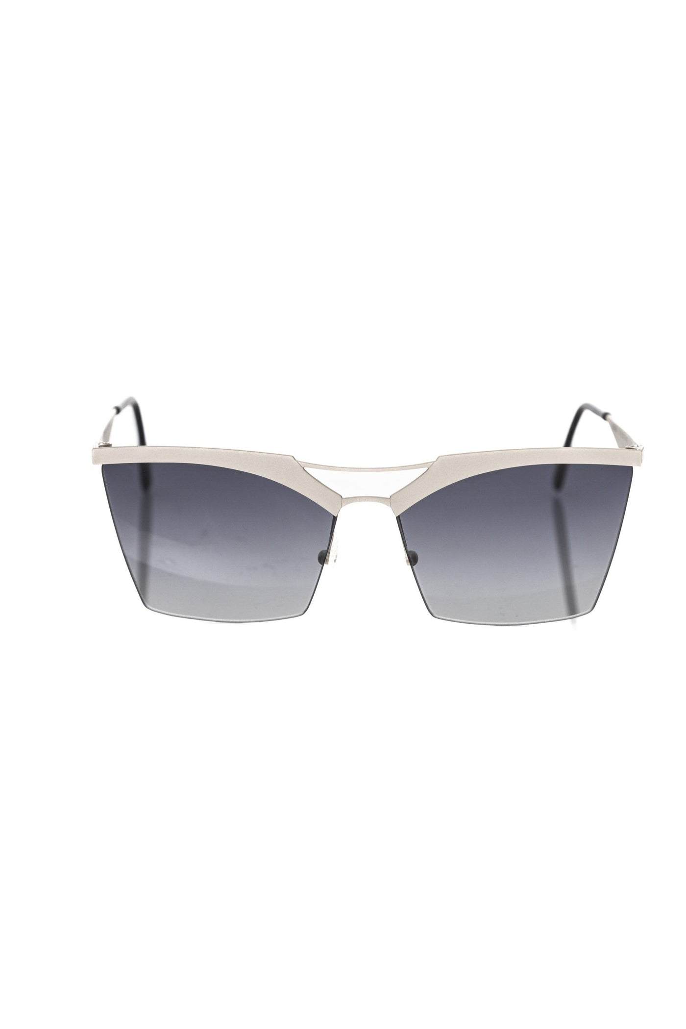 Frankie Morello Silver Metallic Women's Sunglass