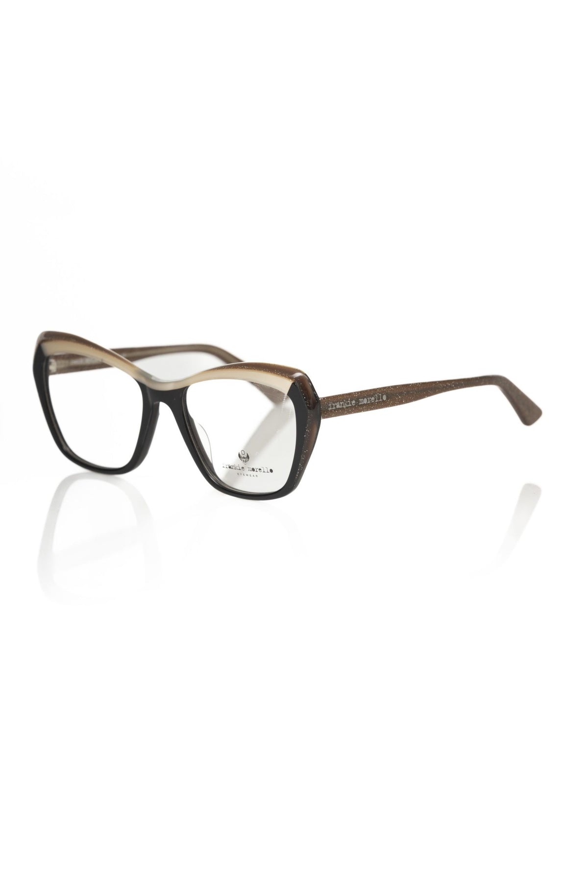 Frankie Morello Black Acetate Women's Eyeglass Frame - BrandFit 88