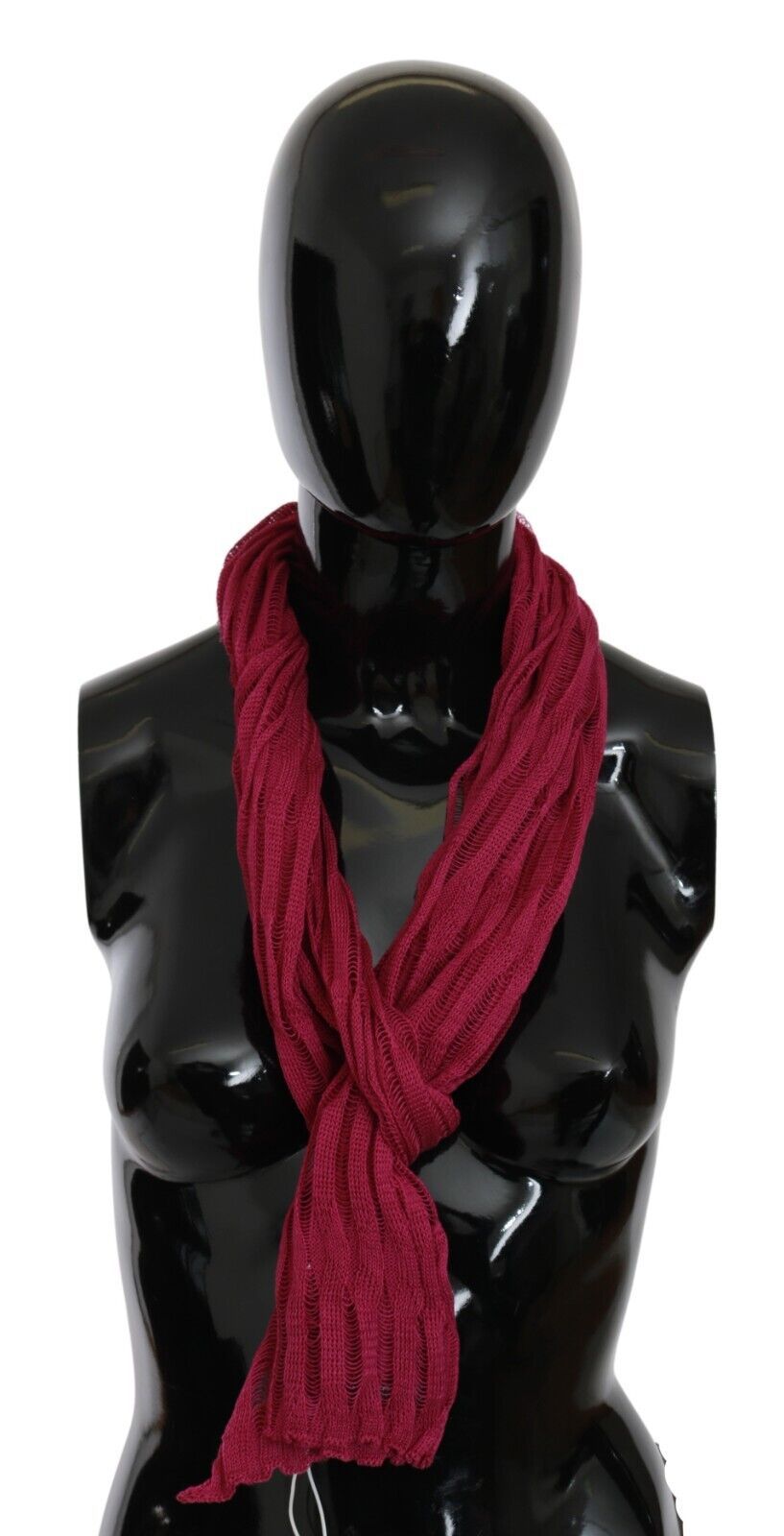 John Galliano Bordeaux Neck Wrap Shawl Foulard Scarf John Galliano